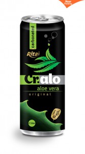 330ml carbonated aloe vera